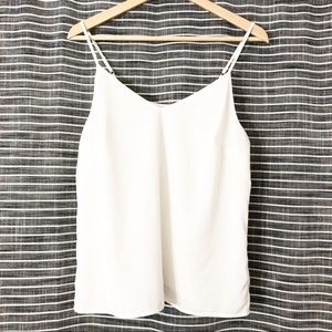 A New Day | White Spaghetti Strap Tank Top